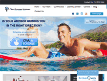 Tablet Screenshot of clientfocusedadvisors.com